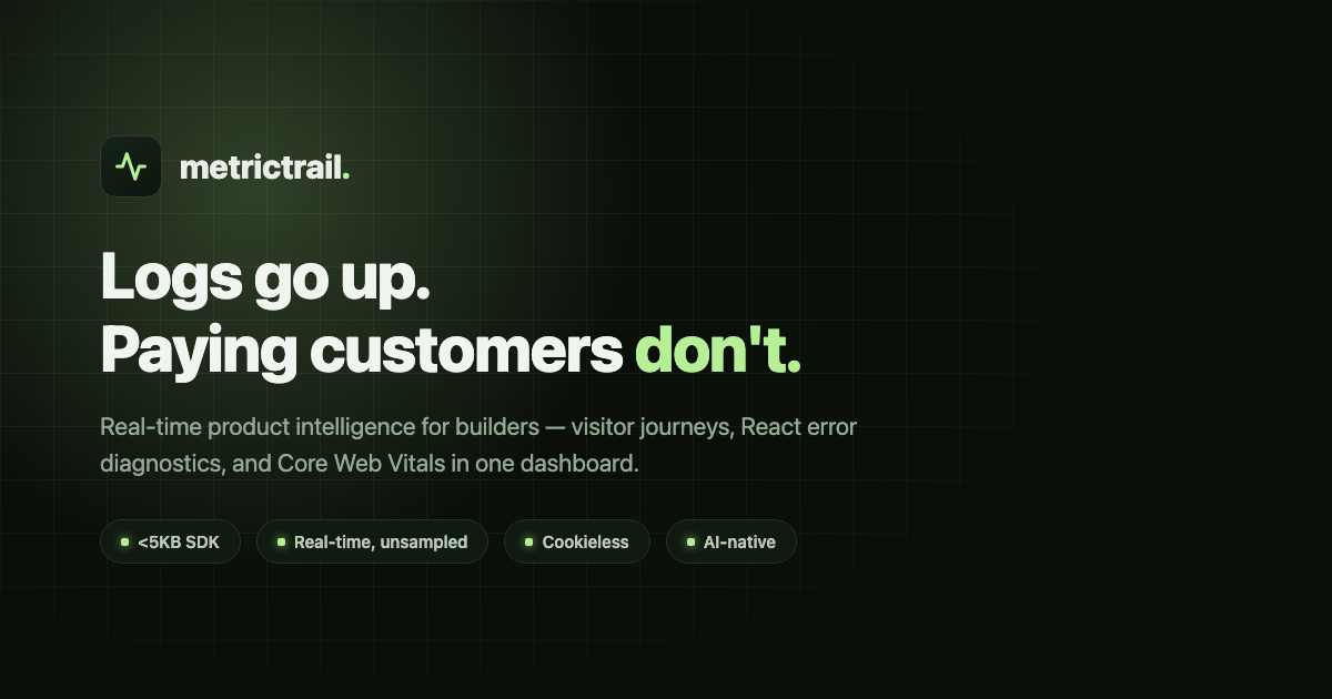 MetricTrail screenshot 1